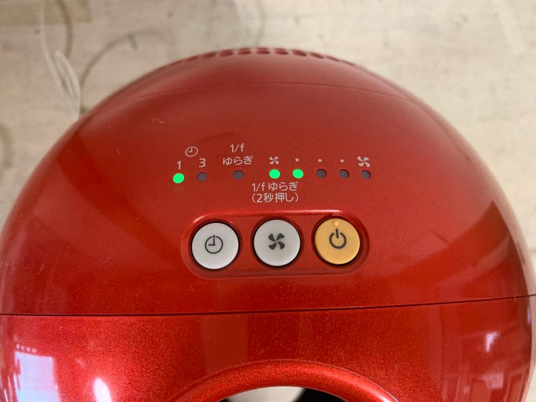 G0713-09★Panasonic F-BM25T レッド 扇風機2016年製