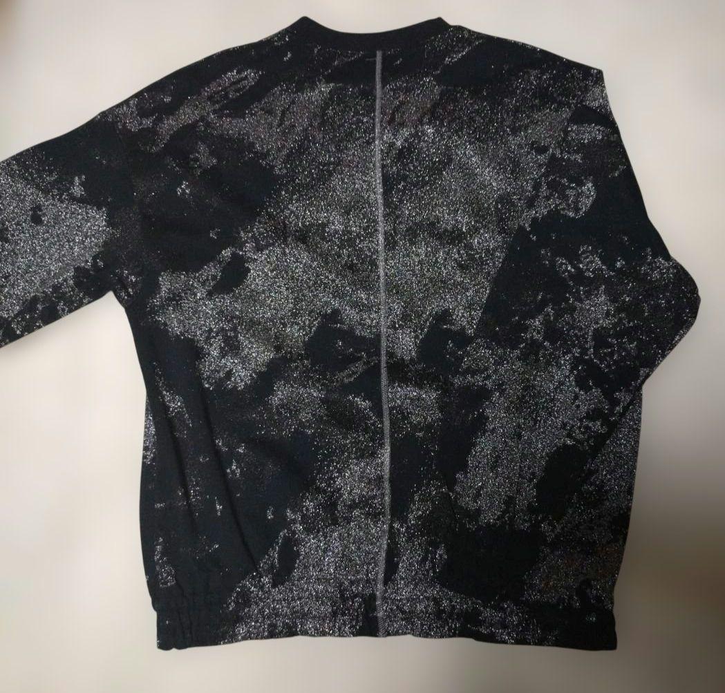 シンヤコヅカ　ラメジャガード　クールネックスウェットシャツ M