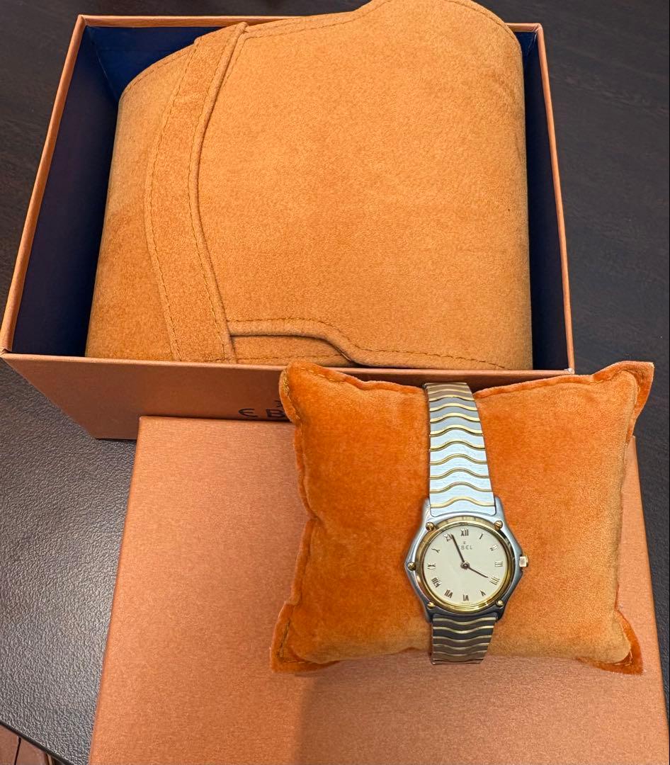 ✨美品✨エベル　スポーツクラシック18kゴールドベゼル　クォーツ腕時計◇