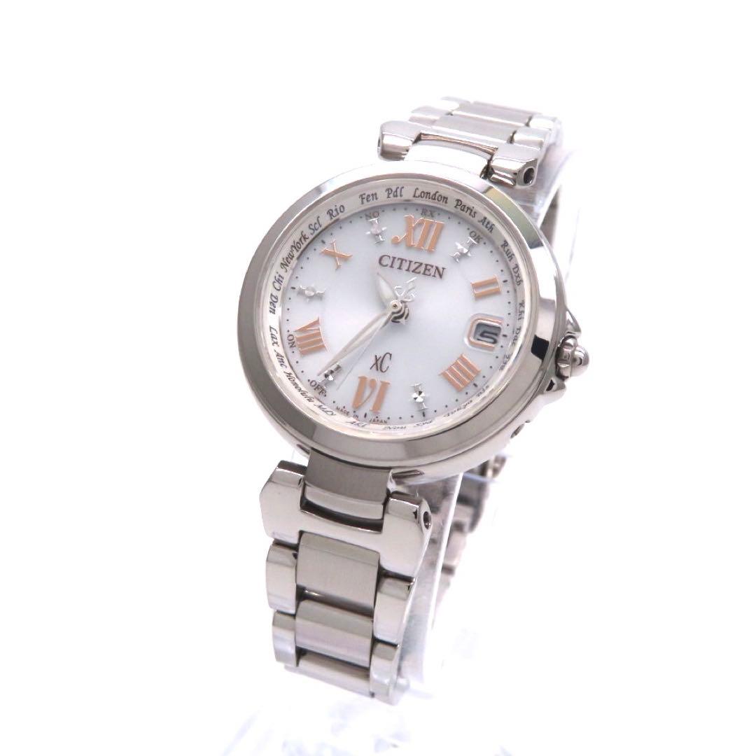☆新品同様 EC1030 50A クロスシー 電波ソーラー シチズン 時計