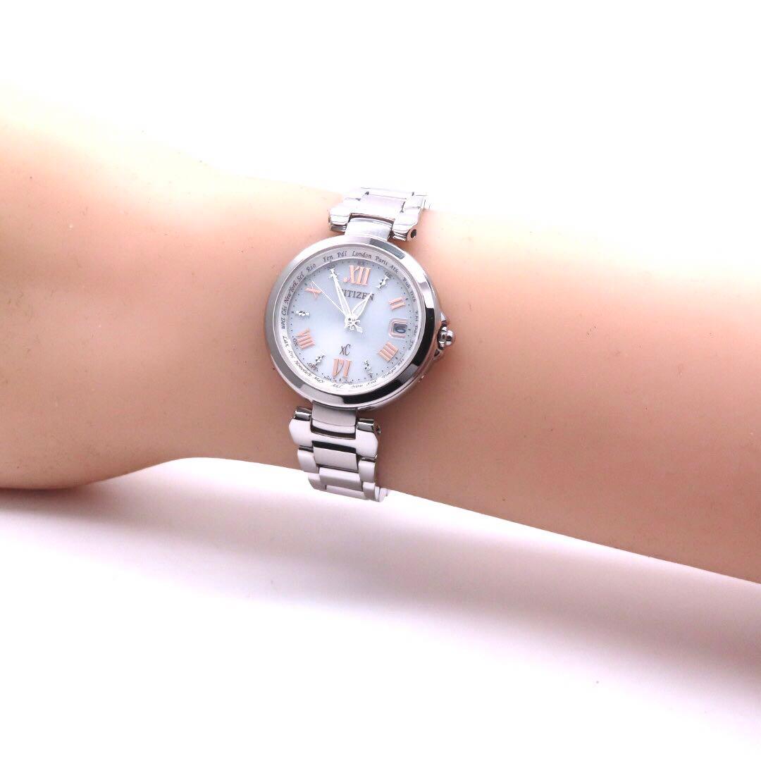 ☆新品同様 EC1030 50A クロスシー 電波ソーラー シチズン 時計