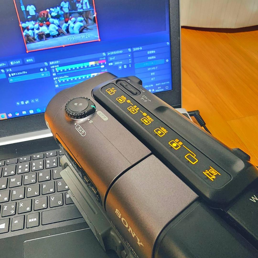 【動作確認済】SONY Hi8 高画質 ビデオカメラ ステーション セット