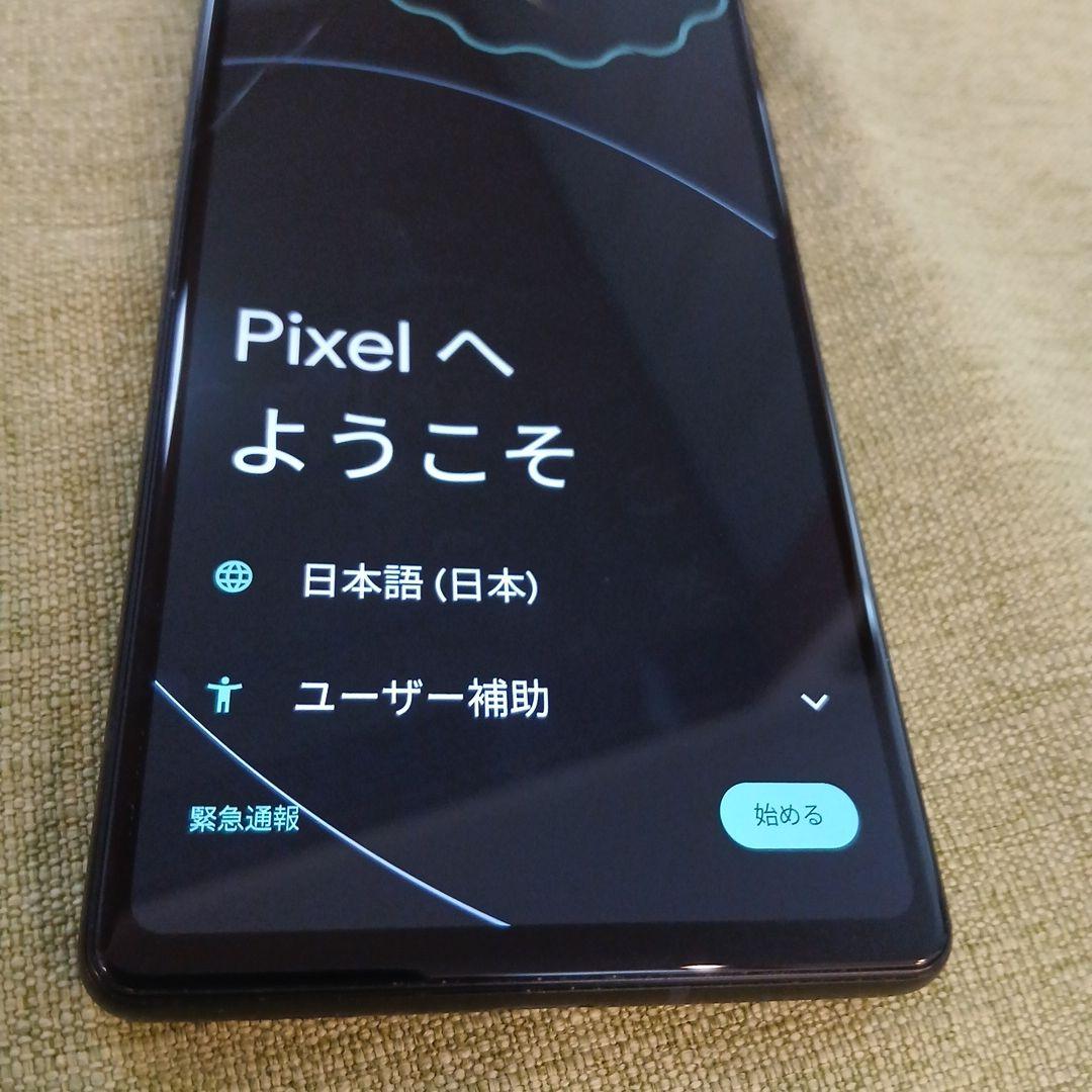 Google Pixel 6a ホワイト 画面ひび割れあり