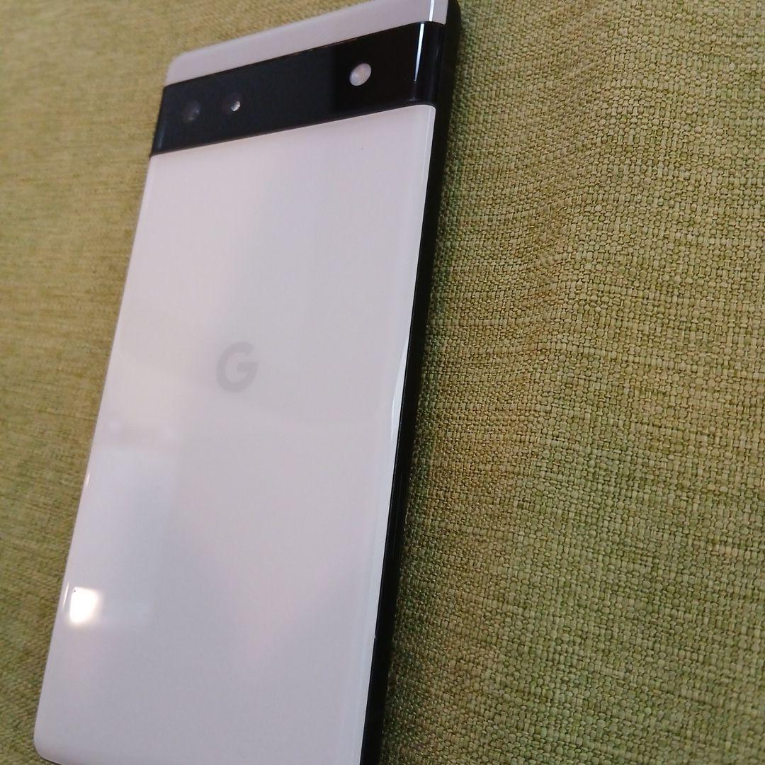 Google Pixel 6a ホワイト 画面ひび割れあり