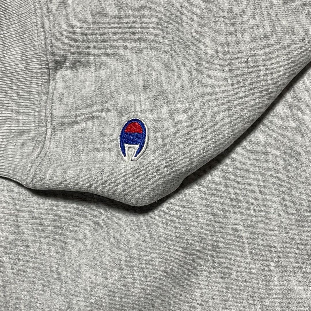 90s USA製 チャンピオン リバースウィーブ 刺繍ロゴ グレー スウェット