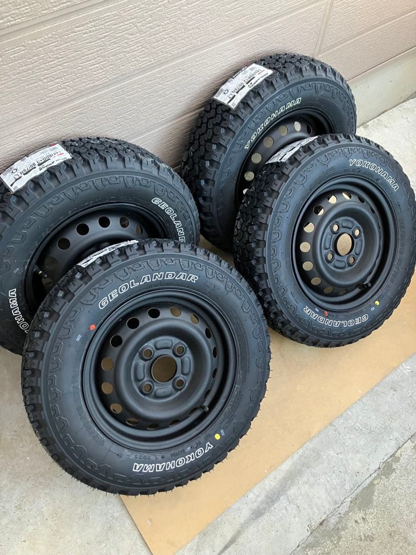 専用145/80r12 25年送料込み ホワイトレター ゴツゴツ4本セット