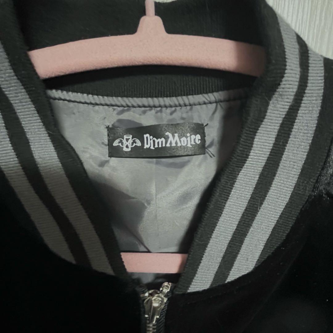ディムモアール　Messy BonesベロアスカジャンBlack ユニセックス