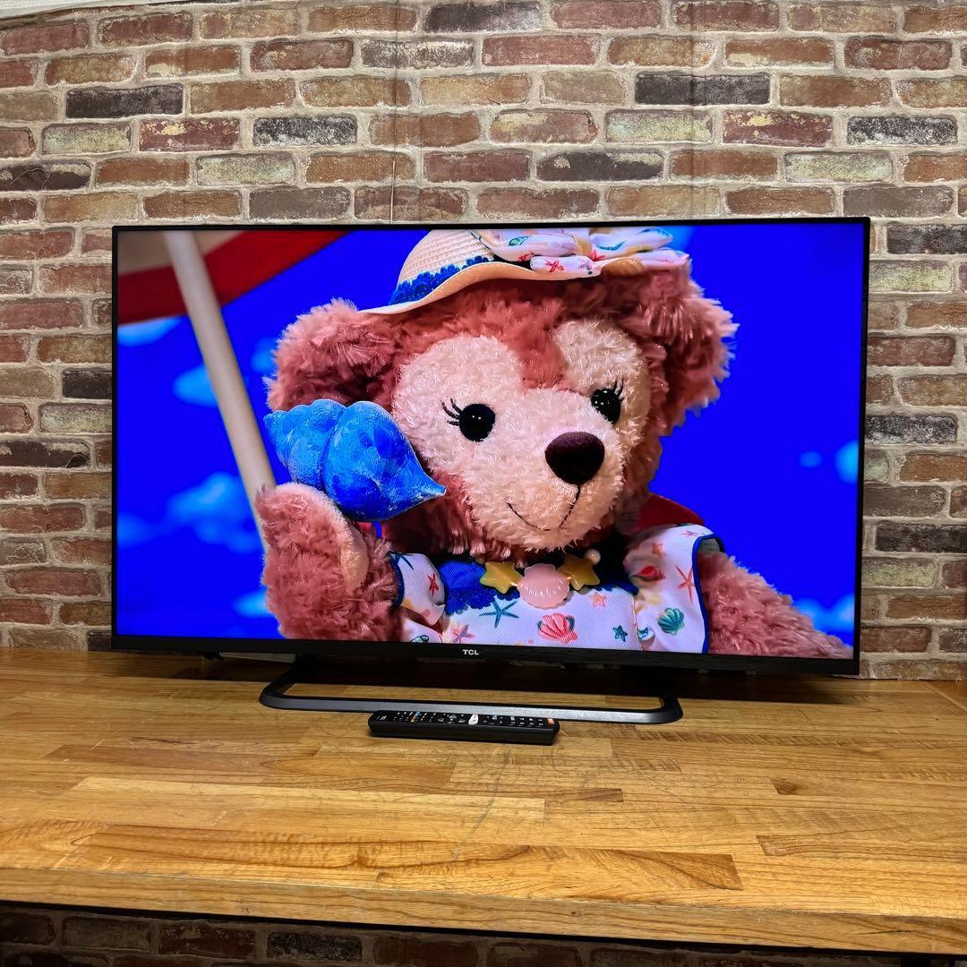 TCL 50V型 4K 液晶テレビ スマートテレビ 50P8S 動画配信アプリ○