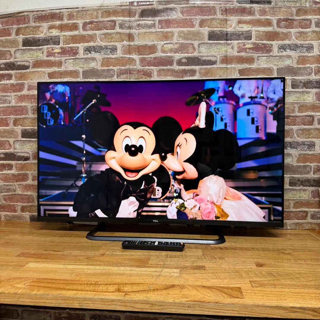 TCL 50V型 4K 液晶テレビ スマートテレビ 50P8S 動画配信アプリ○