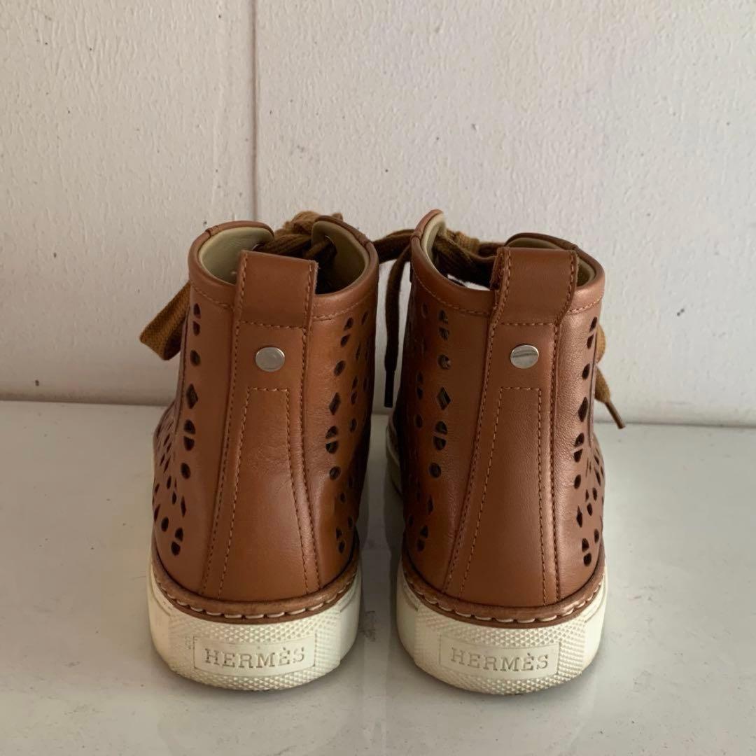 【美品】HERMES スニーカー　革靴　36