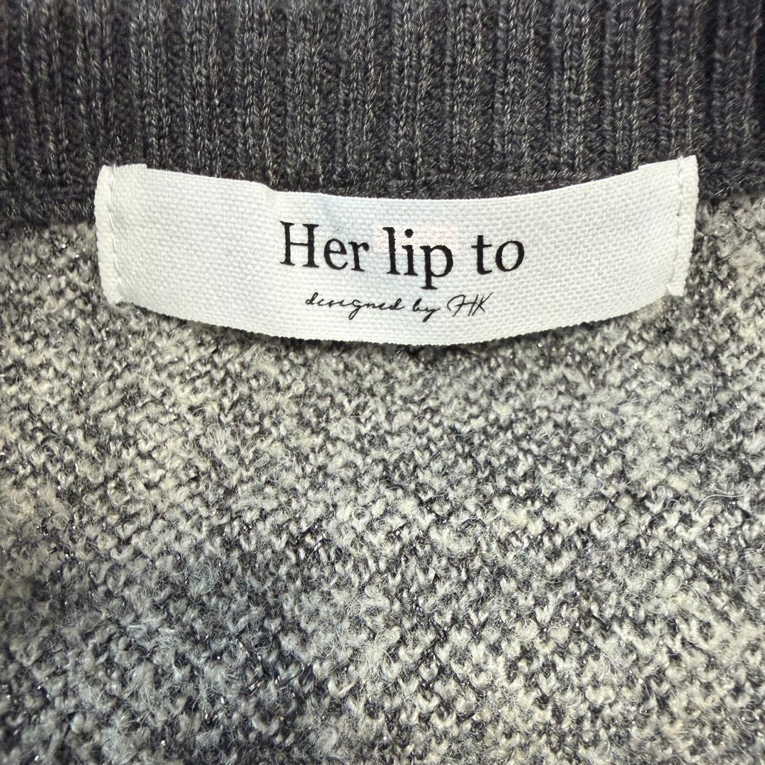 ワンピース Herlipto Pantheon Checked Knit Dress