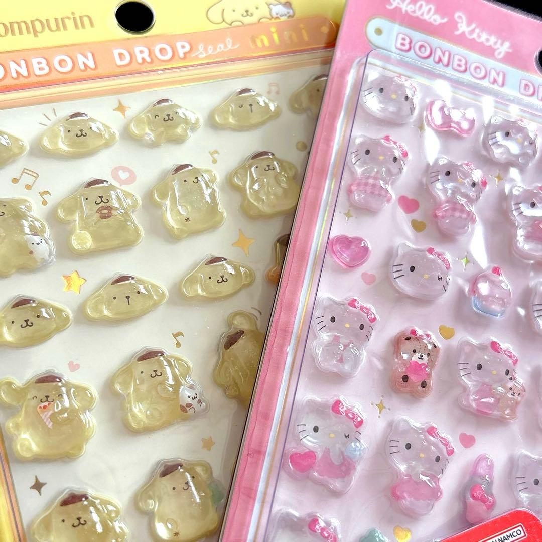 タイムセール·͜·❤︎‬サンリオmini♥ボンボンドロップシール♥8種コンプリート♡