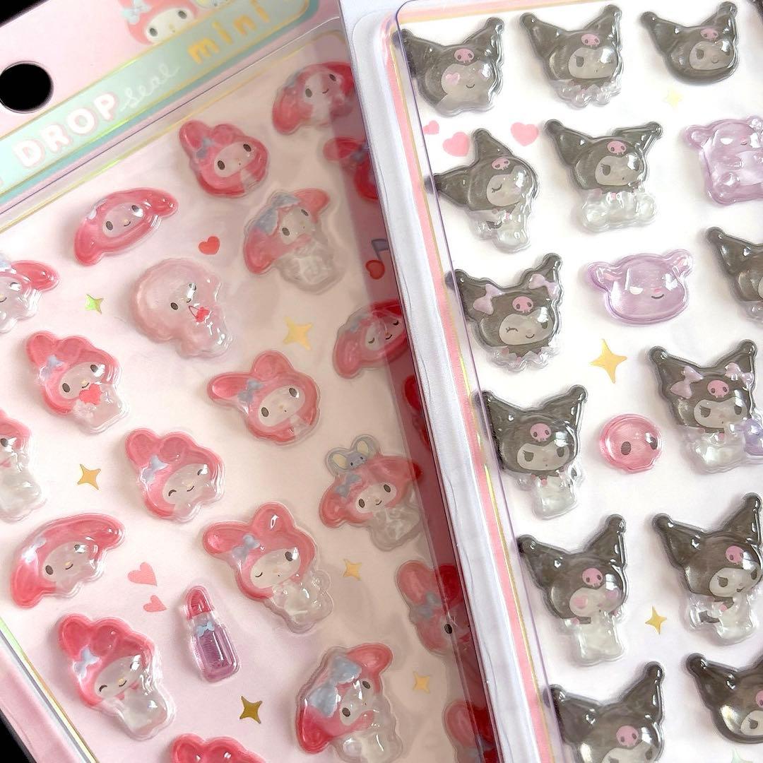 タイムセール·͜·❤︎‬サンリオmini♥ボンボンドロップシール♥8種コンプリート♡