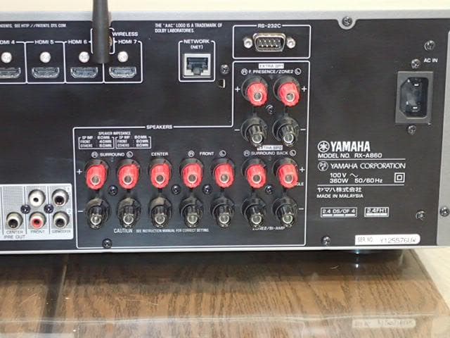 YAMAHA　AVアンプ　RX-A860 リモコン無し・アプリで超便利・美品快調
