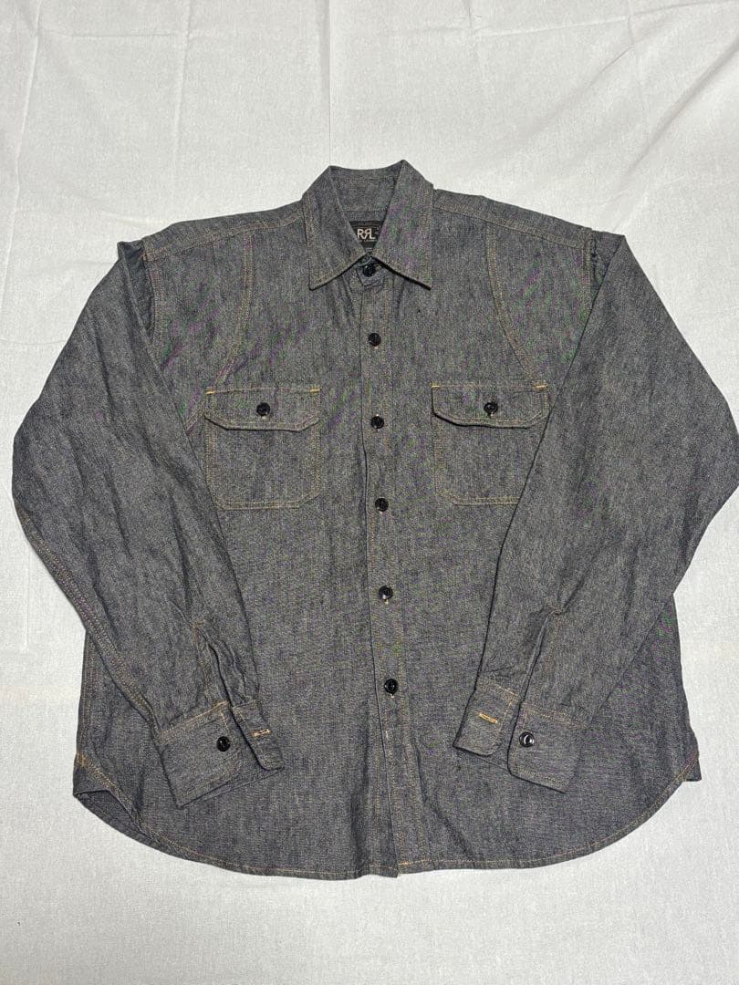 DOUBLE RL デニムシャツ RRL ダブルアールエル　ワークシャツ