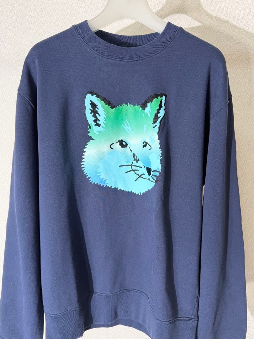 メゾンキツネ スウェット 紺 シャツ 未使用