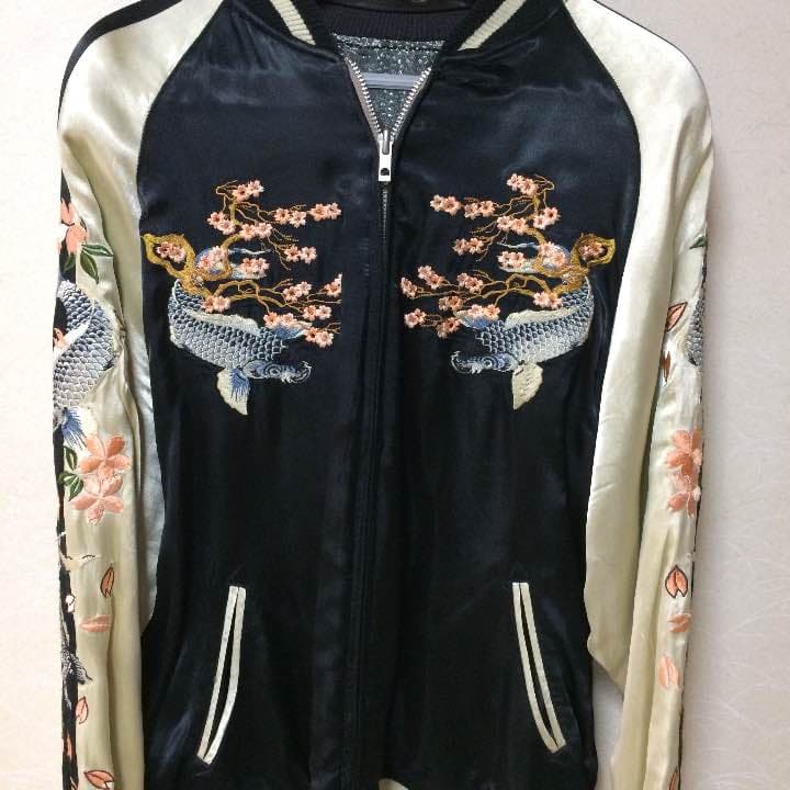 W【美品】花旅楽団 スカジャン