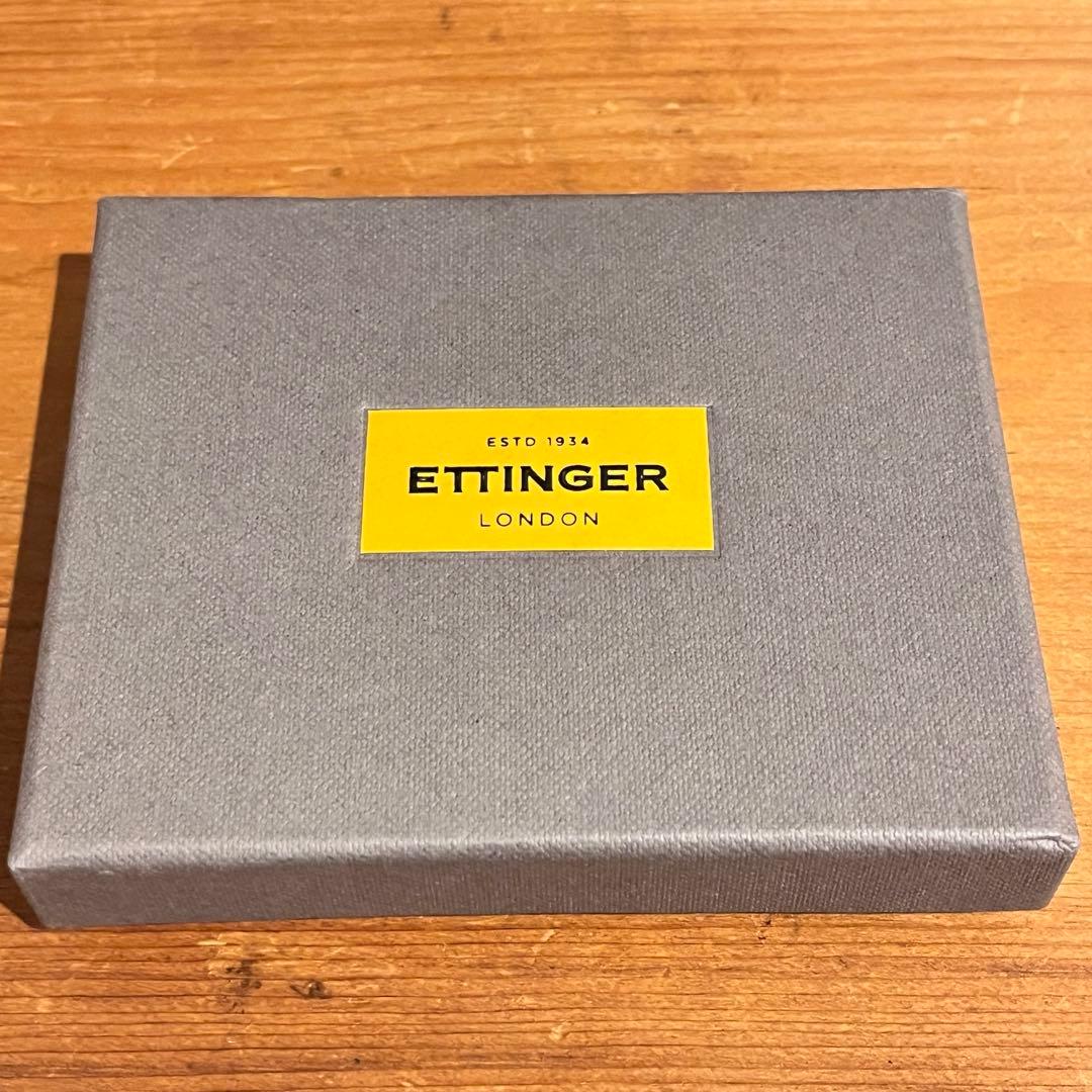 ettinger ケース新品未使用ネイビー／イエローsmall tray