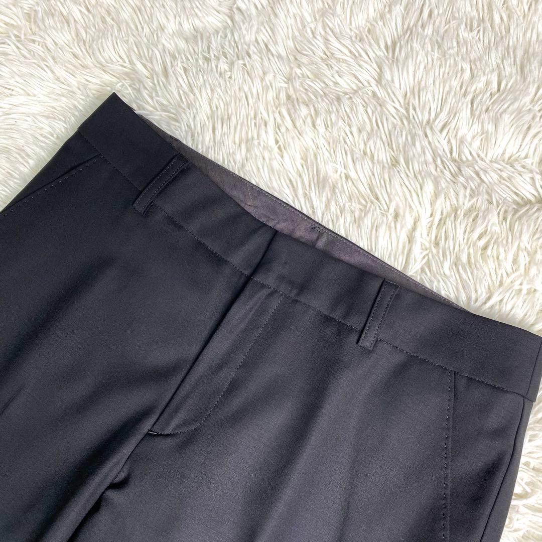 美品✨23区 スーツ セットアップ バハリエ生地 黒 ストレッチ M 1B 毛