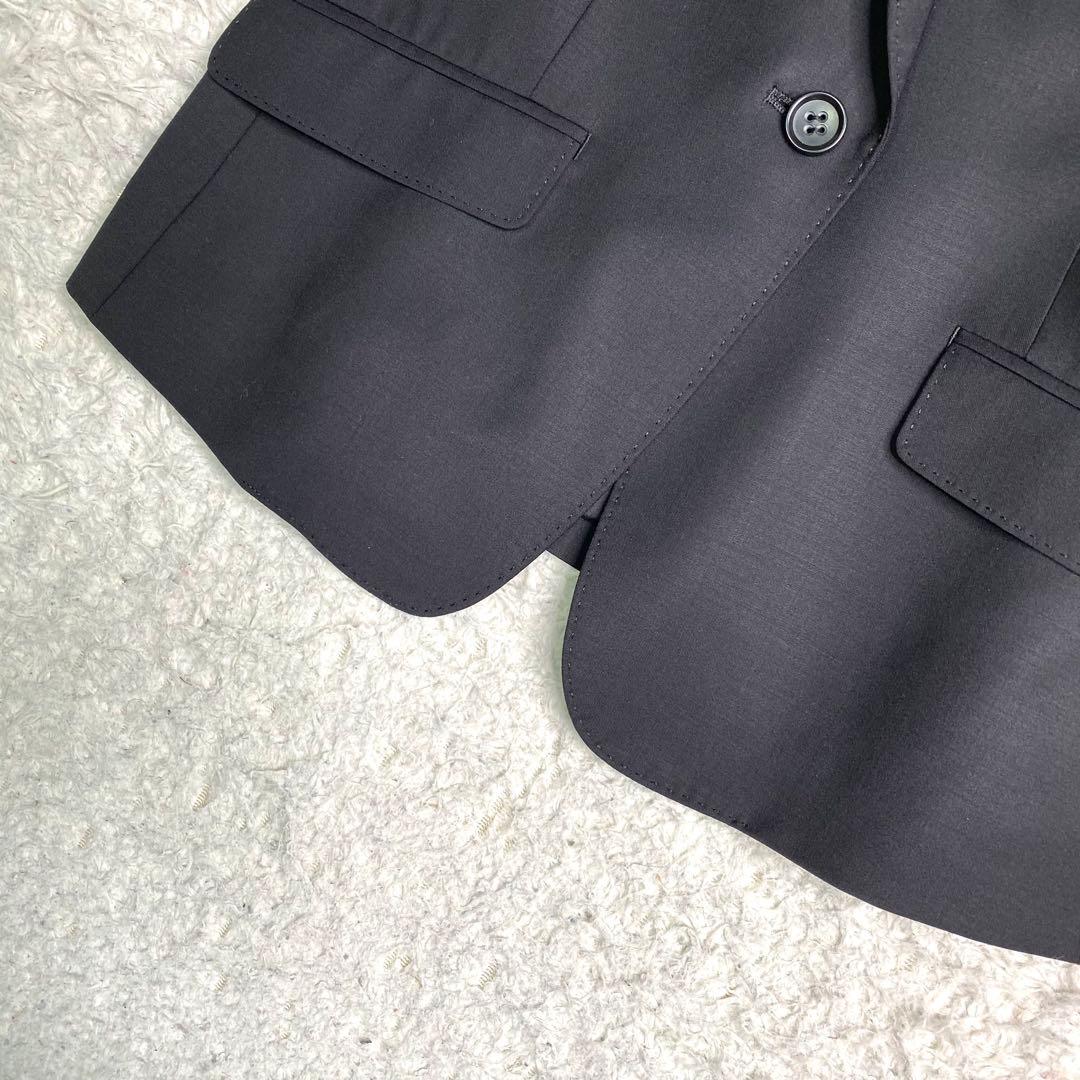 美品✨23区 スーツ セットアップ バハリエ生地 黒 ストレッチ M 1B 毛