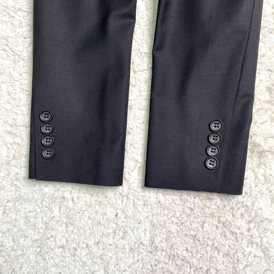 美品✨23区 スーツ セットアップ バハリエ生地 黒 ストレッチ M 1B 毛
