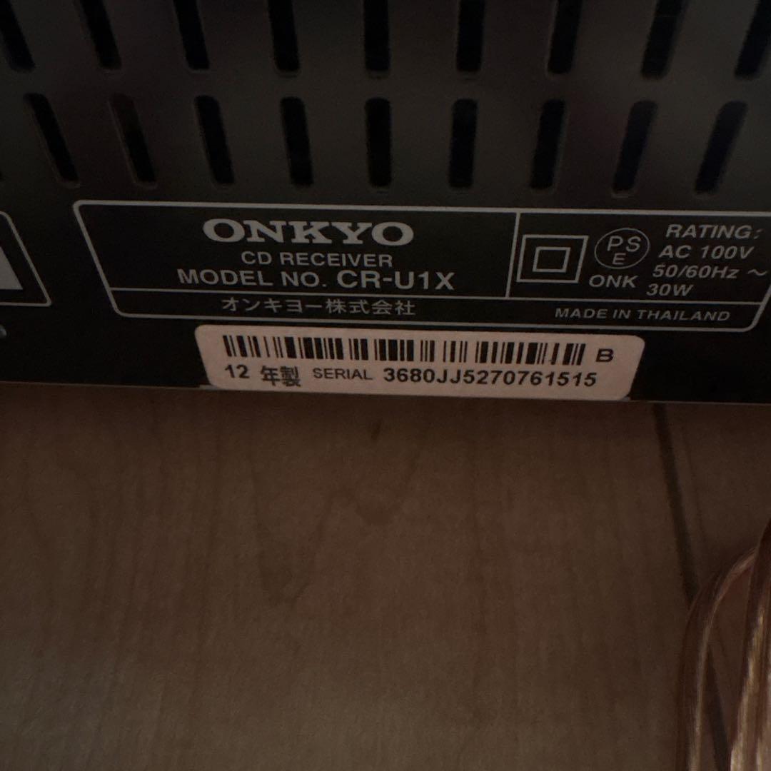ONKYO CR-U1X D-U1X CDコンポ Bluetoothリモコン付き