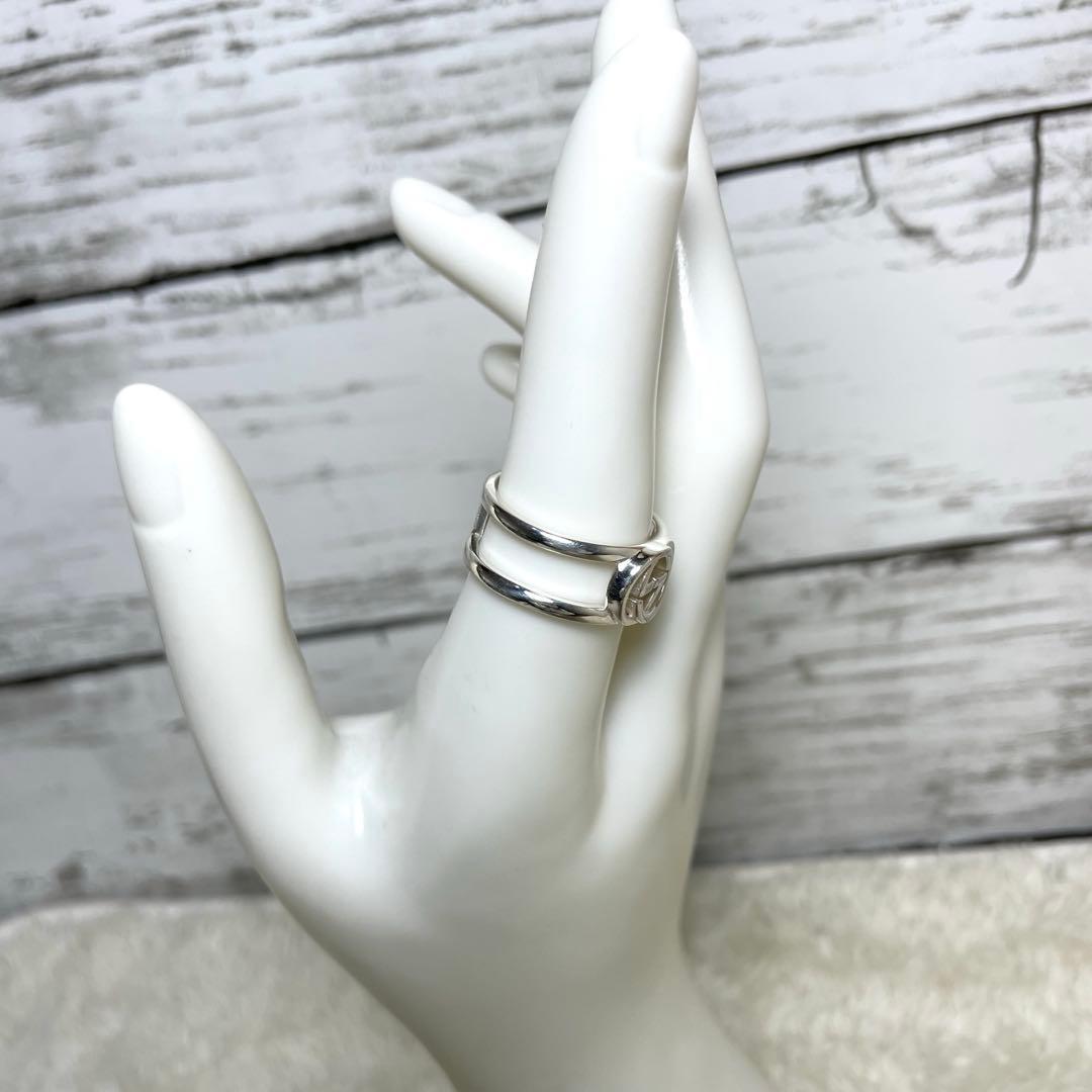 GUCCIグッチ インターロッキングGGリング　15号　メンズ/レディース