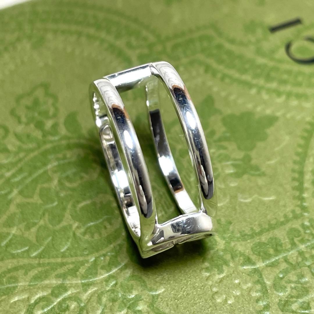 GUCCIグッチ インターロッキングGGリング　15号　メンズ/レディース