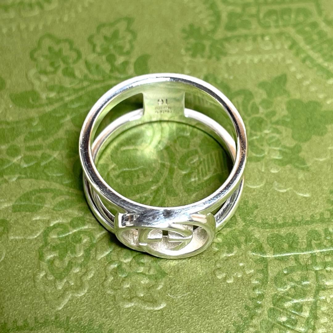 GUCCIグッチ インターロッキングGGリング　15号　メンズ/レディース