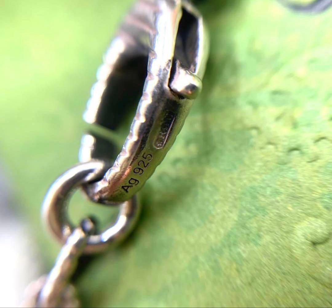 GUCCI ネックレス インターロッキング　アラベスク　いぶし銀　GG