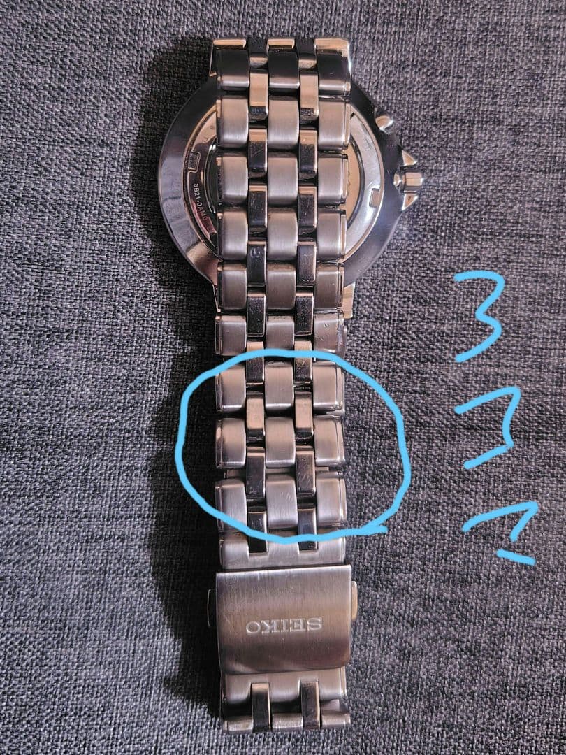 SEIKO ソーラー電波時計 ドルチェ 3B21-OAMO 稼働品 メンズ