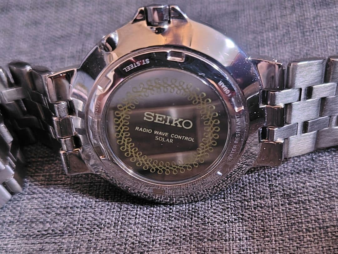 SEIKO ソーラー電波時計 ドルチェ 3B21-OAMO 稼働品 メンズ