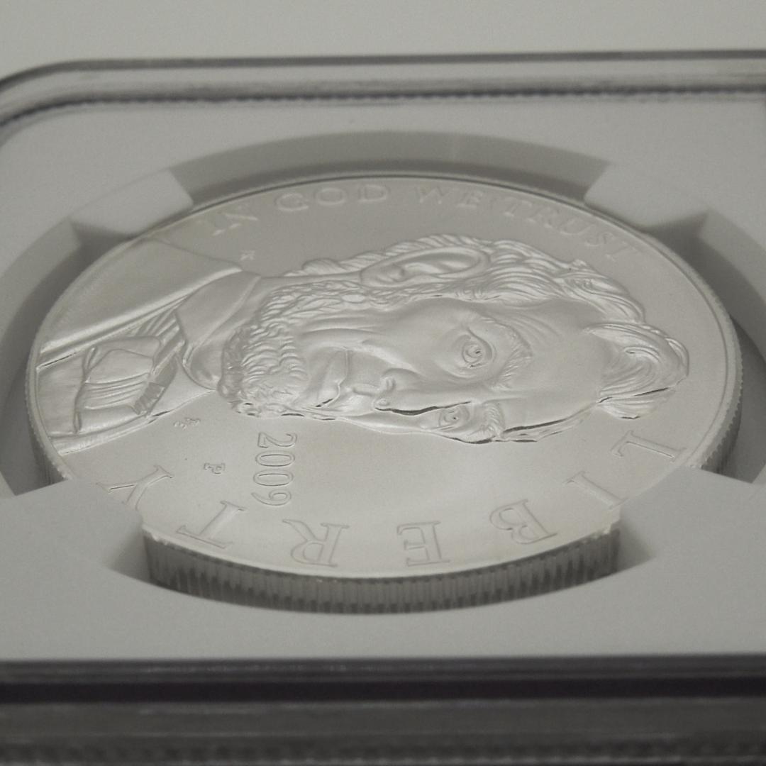★解説カード付 NGC MS70 リンカーン 銀貨 2009 アメリカ