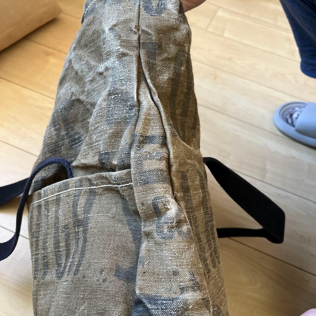 ブラウンキャンバストートバッグ