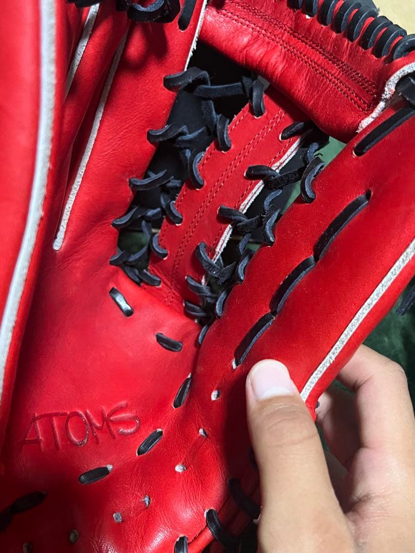 ATOMS 左投げ硬式外野用グローブ