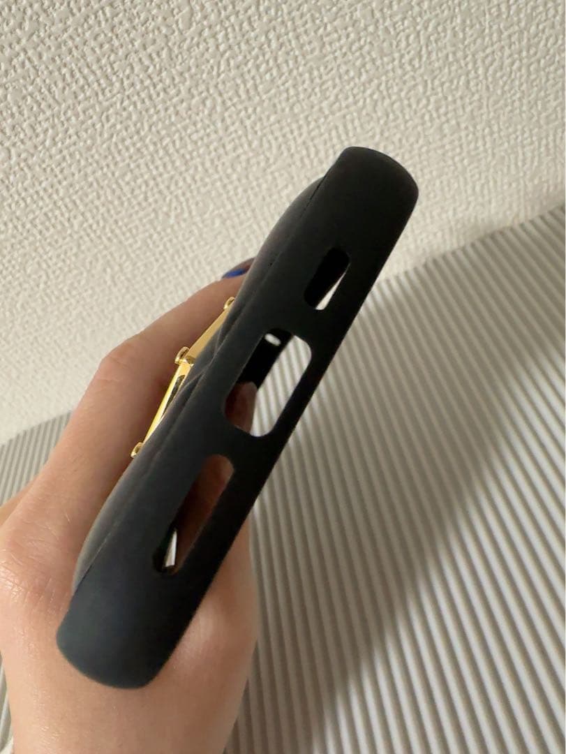 PRADA ブラックレザー iPhone 14pro ケース