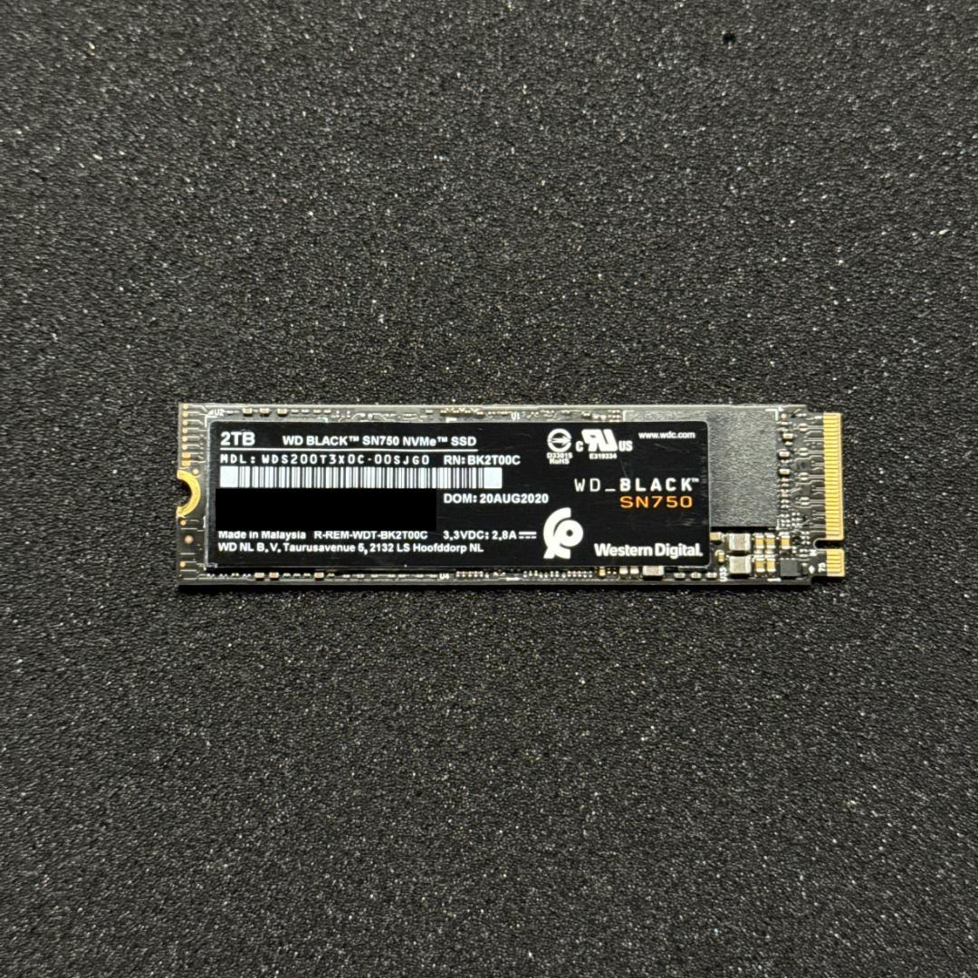 Western Digital WD_BLACK SN750 2TB ※訳あり