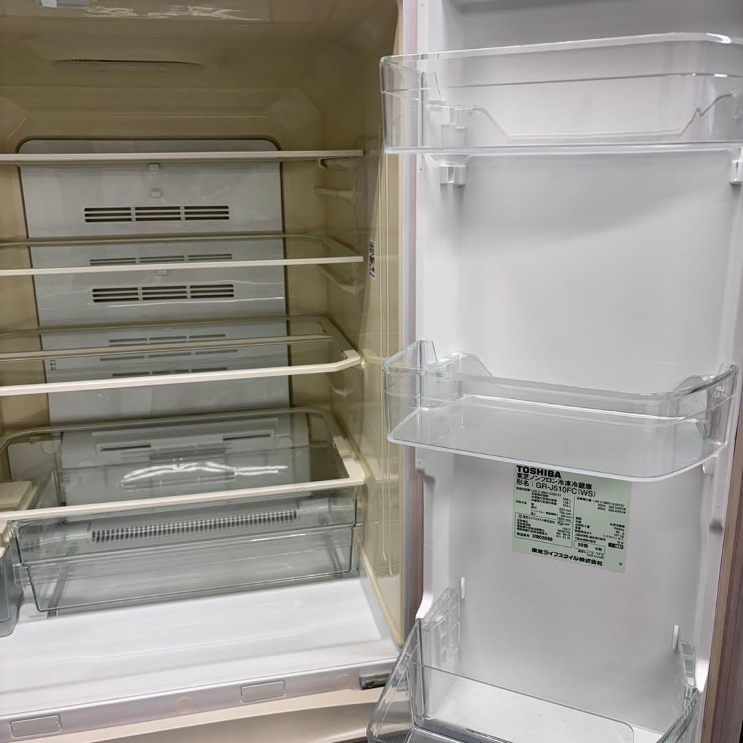 576 関東配送　冷蔵庫　大型　500L強　6ドア　観音開き　半年保証