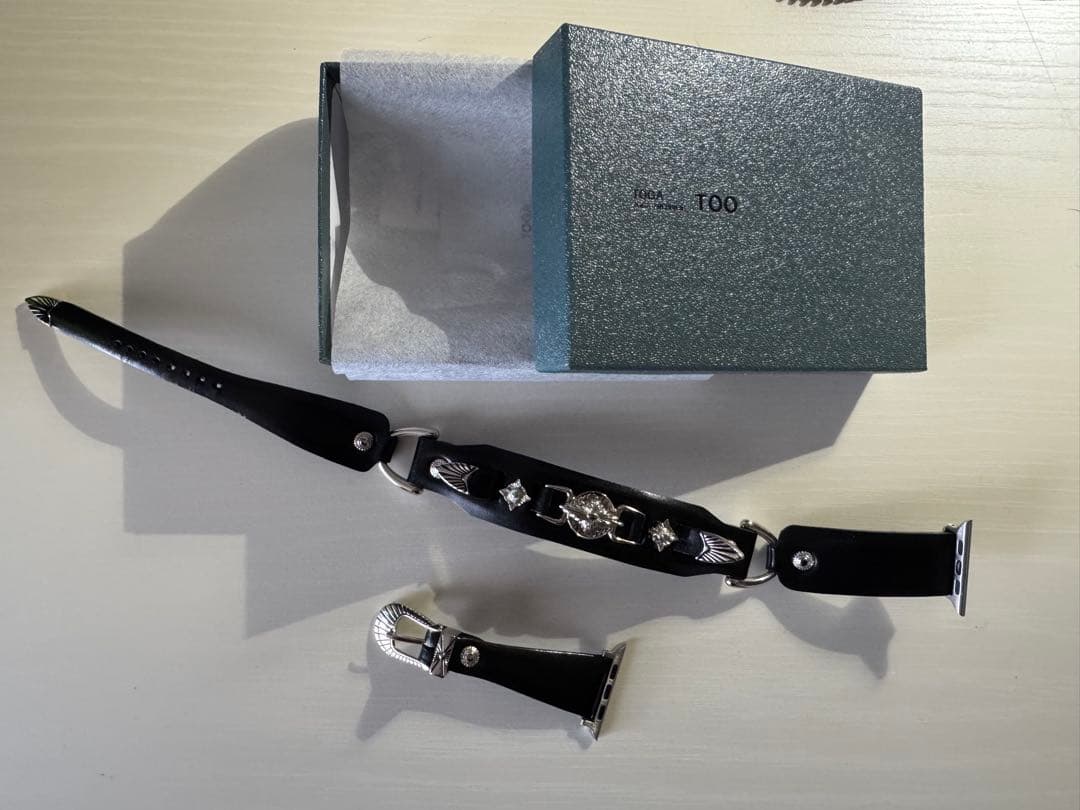 時計 TOGA leather watch belt 26BLACK