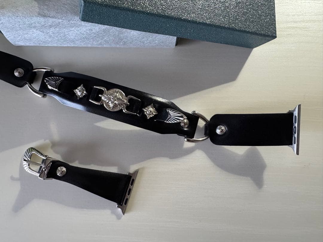 時計 TOGA leather watch belt 26BLACK