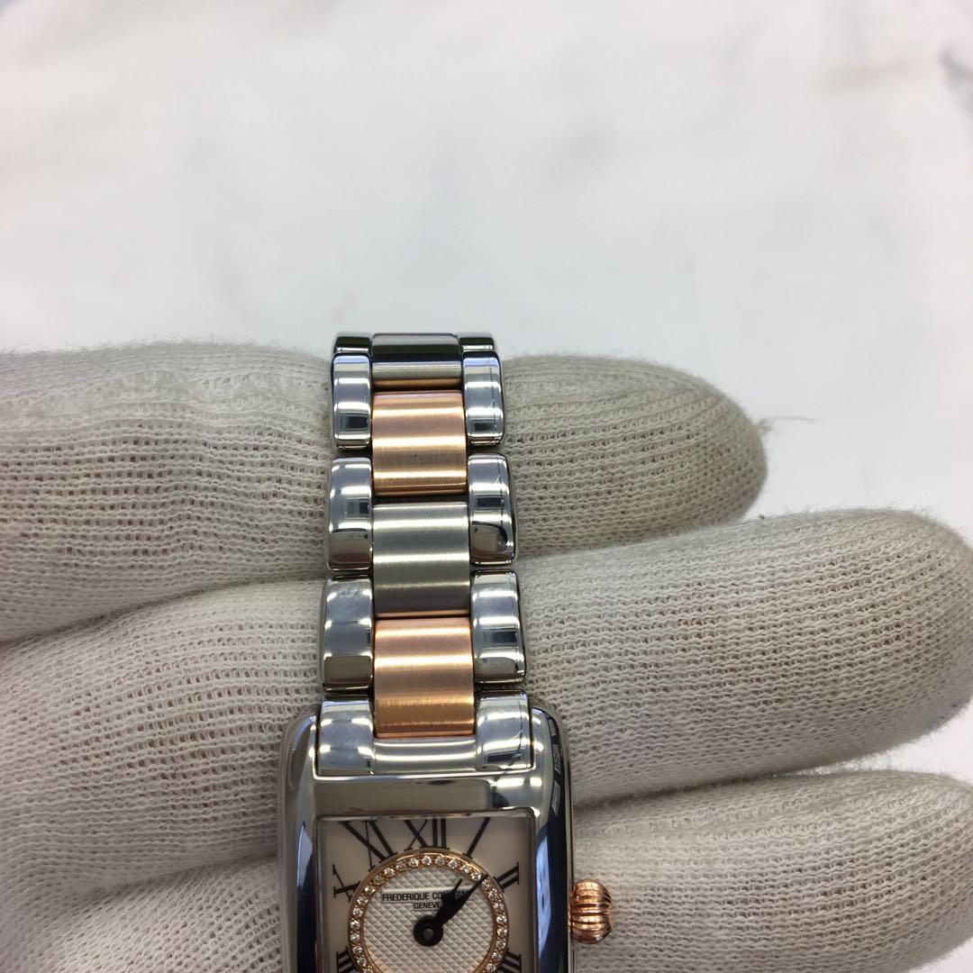 美品 フレデリック・コンスタント ダイヤ クォーツ レディース腕時計 稼働品