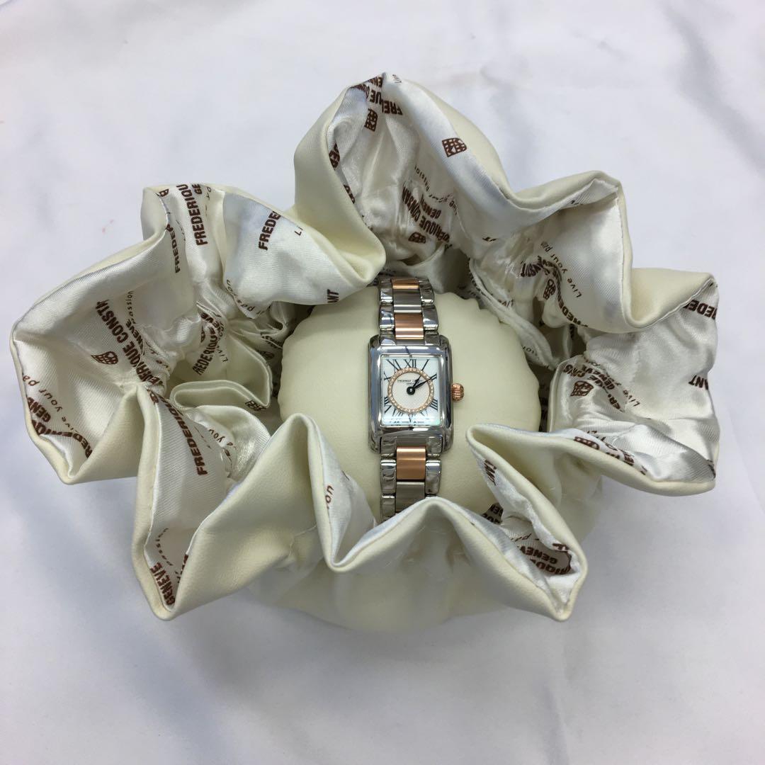 美品 フレデリック・コンスタント ダイヤ クォーツ レディース腕時計 稼働品