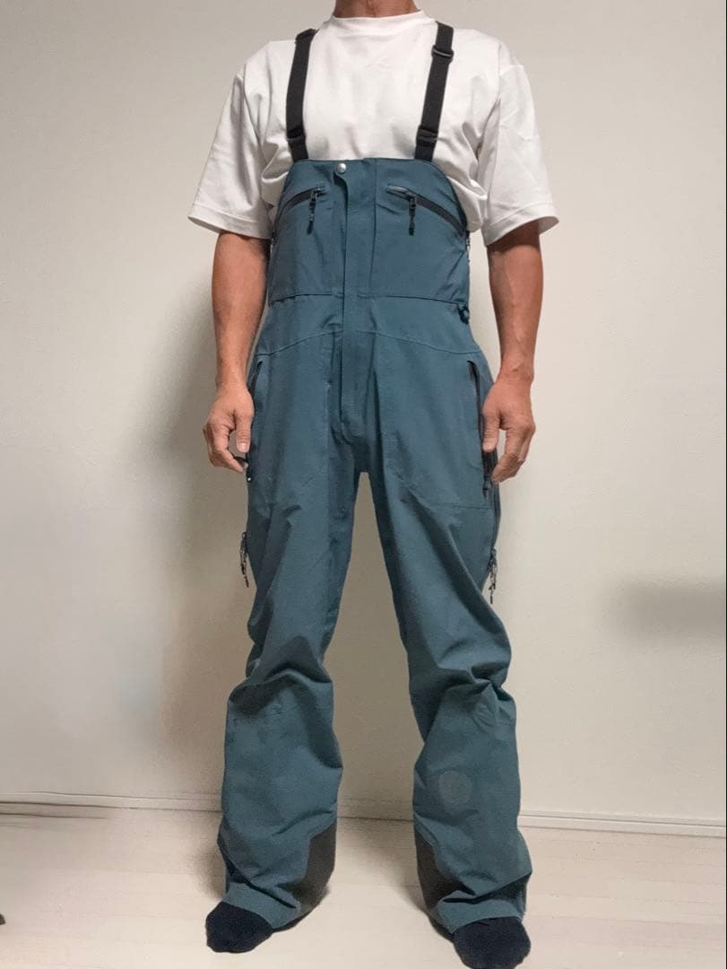 スノボビブパンツP.RHYTHM（プリズム） ）PEAK BIB BLUE