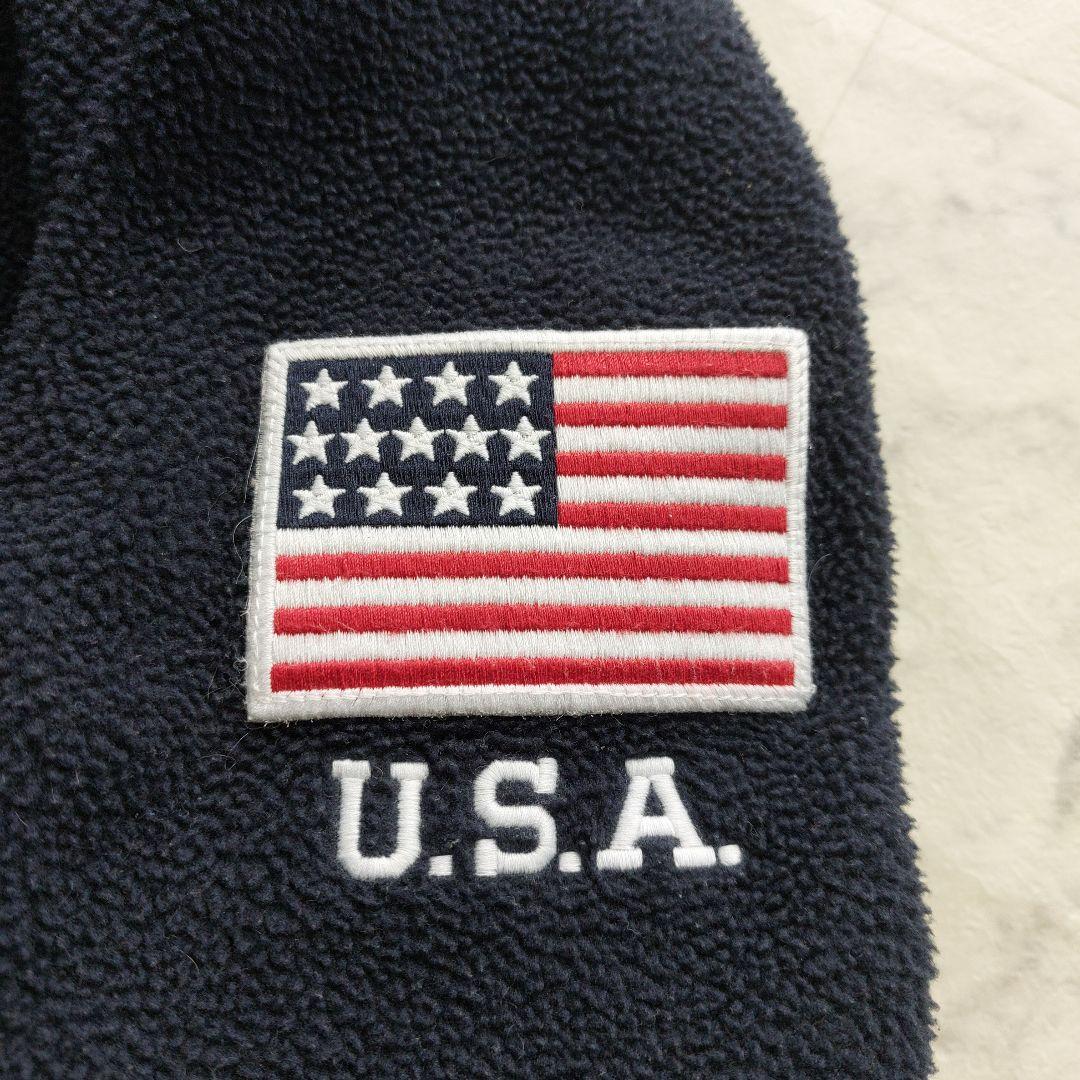 現行タグ ラルフローレン ハーフジップ フリース XL 紺