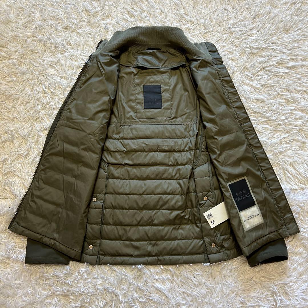 【美品】TATRAS タトラス ダウンジャケット カーキ ナイロン 切替