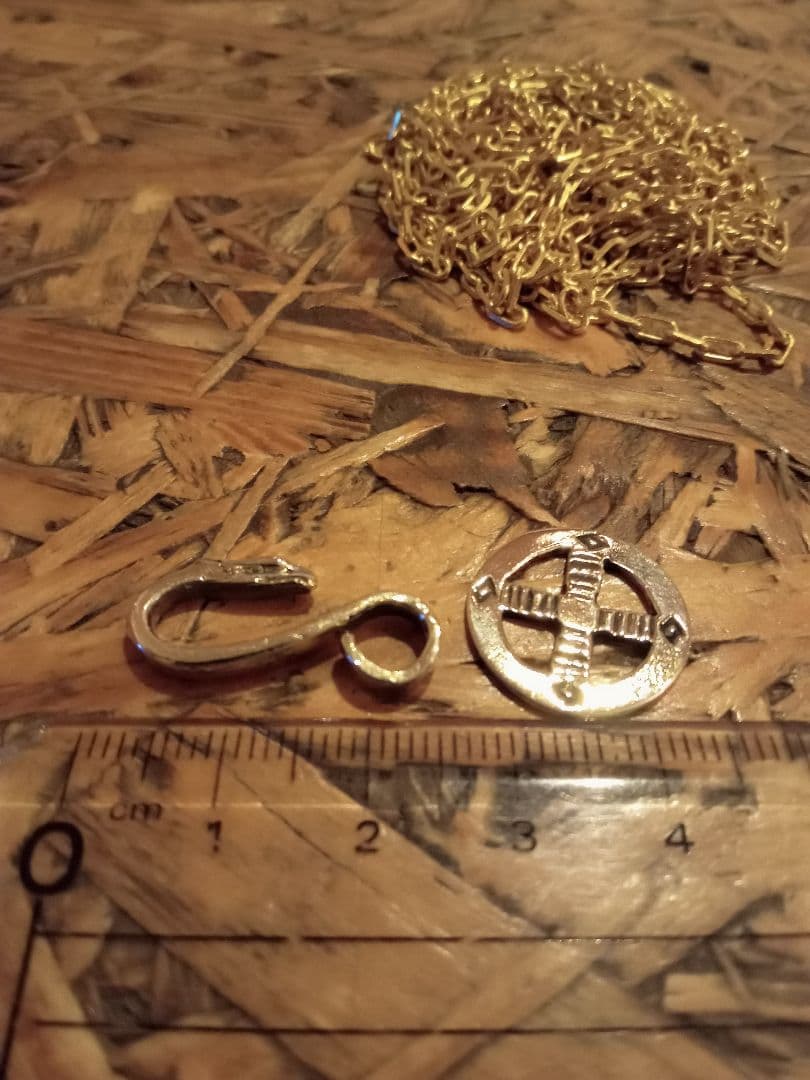 イーグルネックレス,フック＆ホイール,カスタムネックレス,全金色,ネイティブ