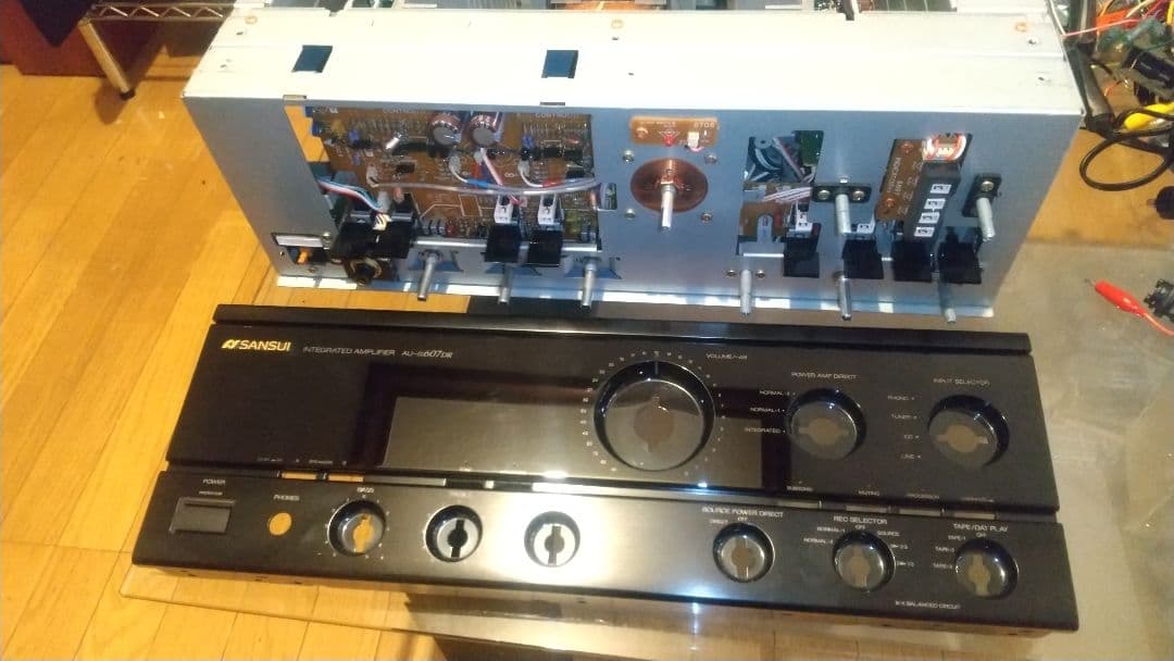 SANSUI AU-α607DR ステレオプリメインアンプ メンテナンス施工済み