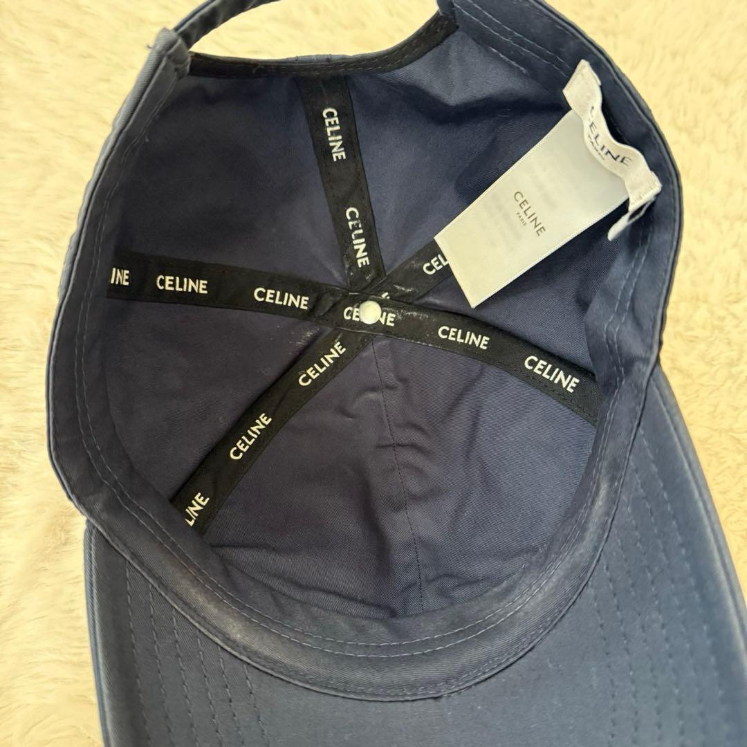 CELINE ネイビーキャップ M