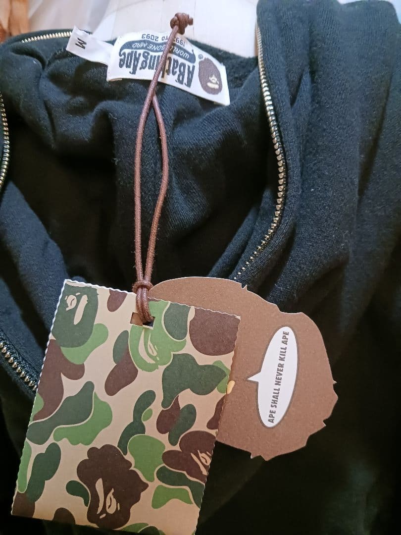 激レア 新品⭐A BATHING APE エイプ フルジップパーカ⭐ブラック/M