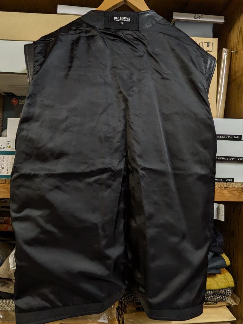 ラフシモンズ ２００２ＡＷ レザーベスト ヴァージニアクリーパー期